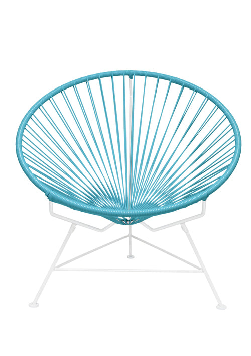 Innit Chair White Frame - Color Blue Weave