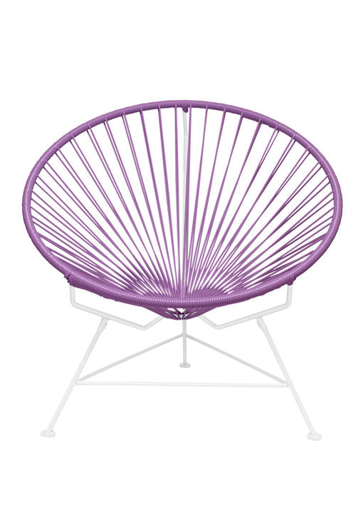 Innit Chair White Frame - Color Orchid Weave