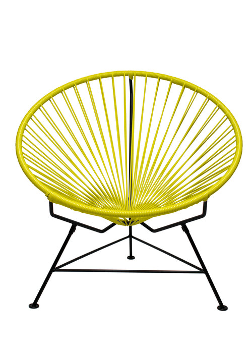 Innit Chair Black Frame - Color Yellow Weave