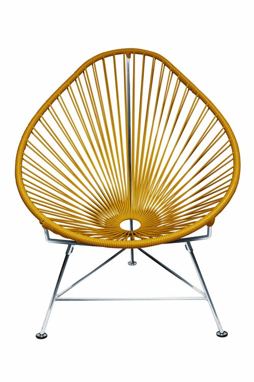 Acapulco Chair Chrome Frame - Color Caramel Weave