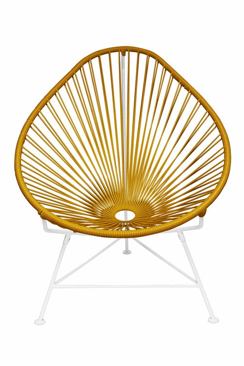 Acapulco Chair White Frame - Color Caramel Weave