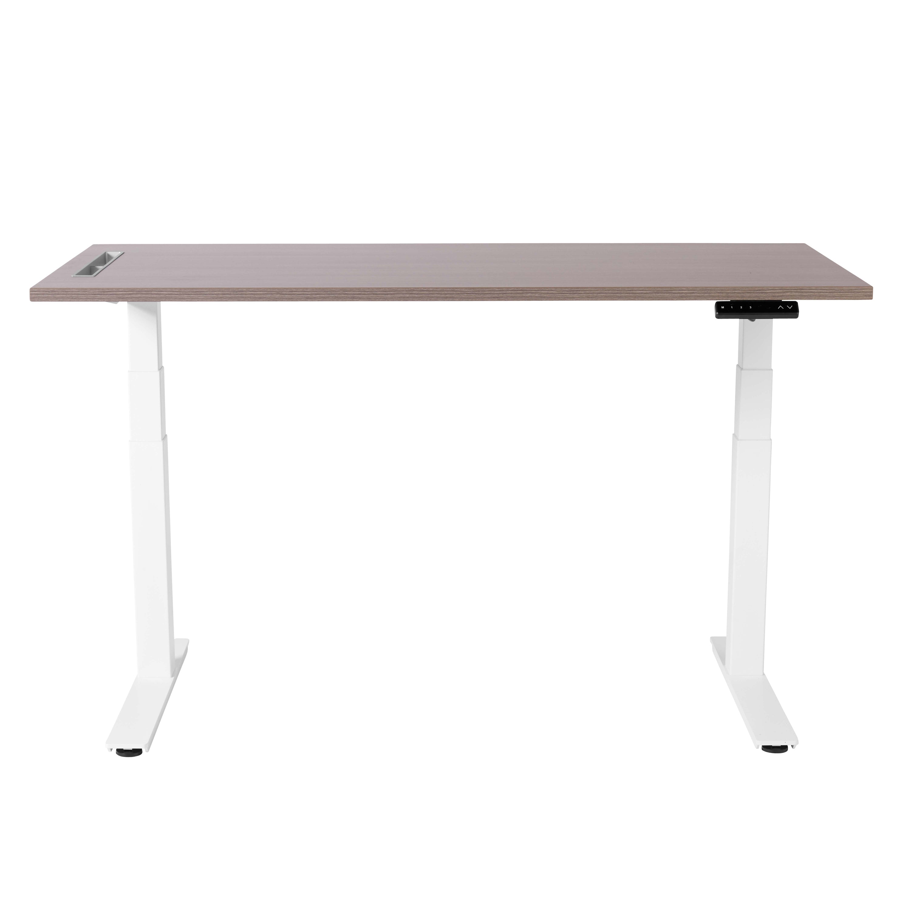 Mastro Series 27"x59" Adjustable Desk w Pencil Drawer in Valley Grey