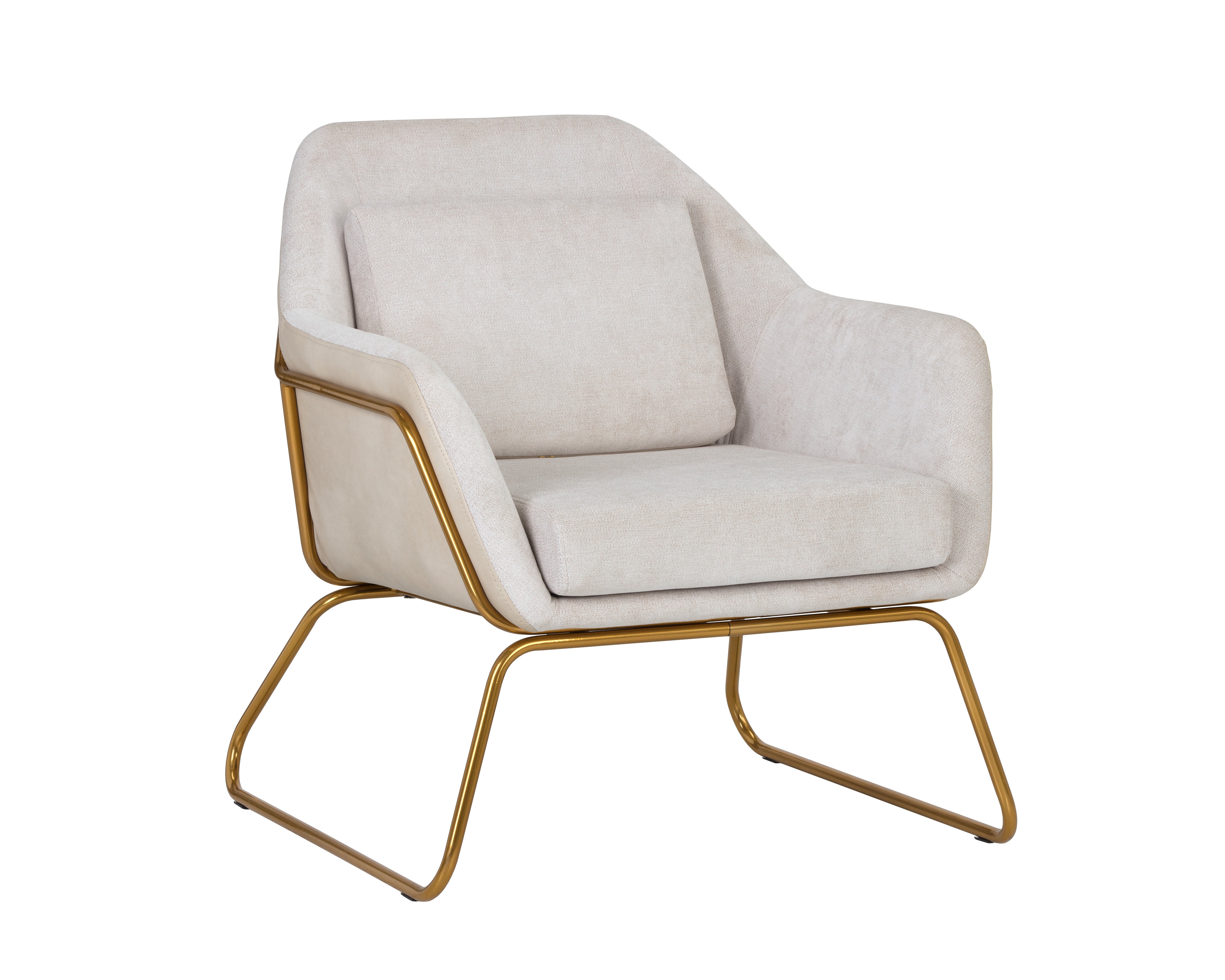 Watts Lounge Chair  Gold 