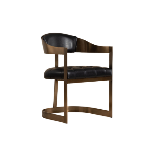 Beaumont Dining Armchair  Antique Brass