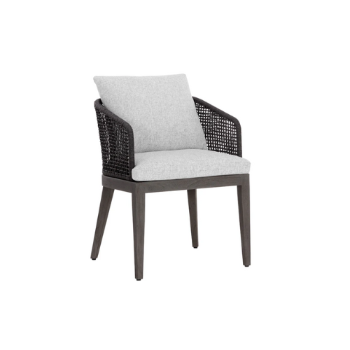 Capri Dining Armchair  Smoke Grey