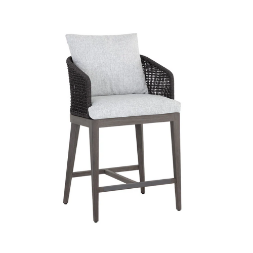 Capri Counter Stool  Smoke Grey