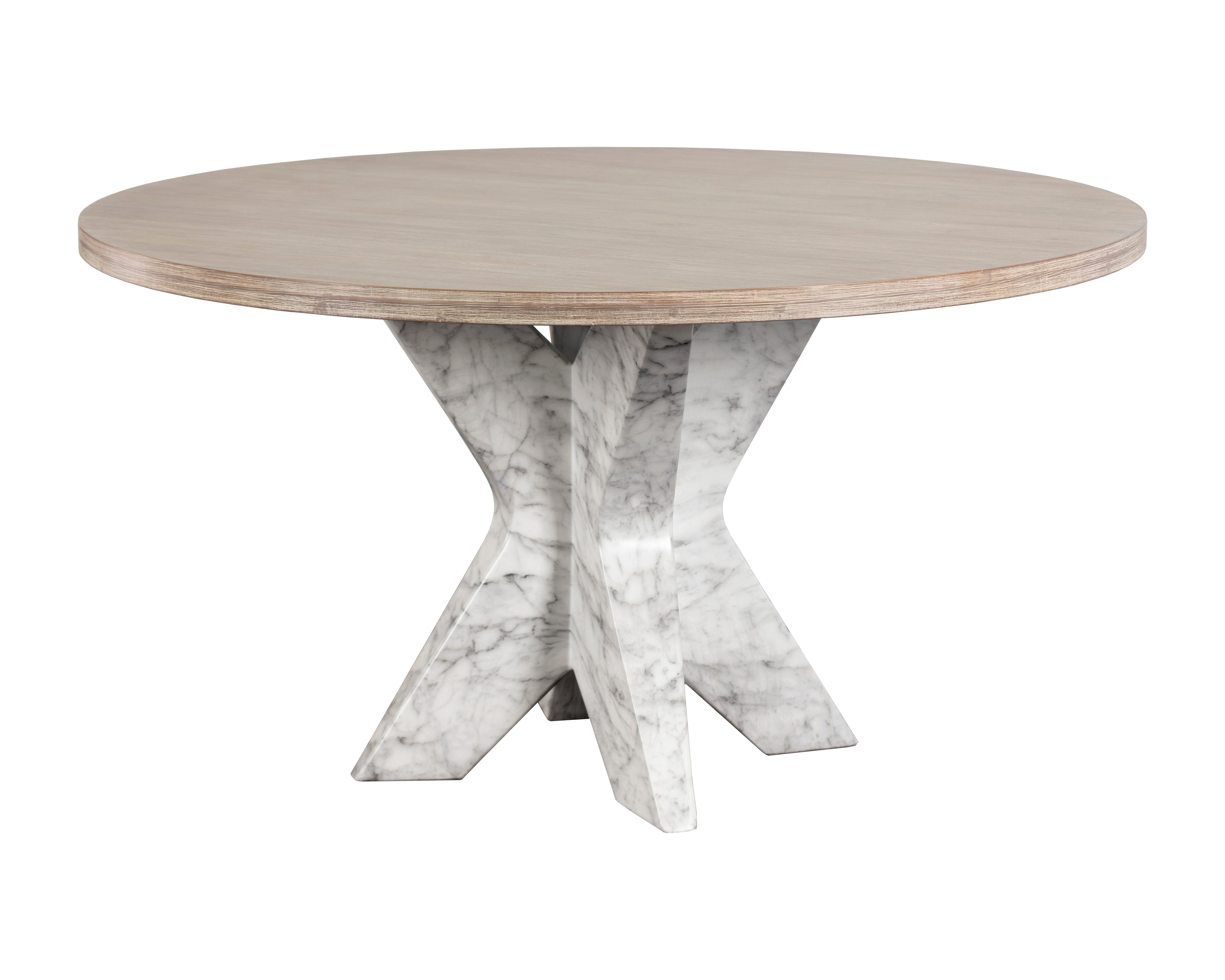 Cypher Dining Table Base  Marble Look