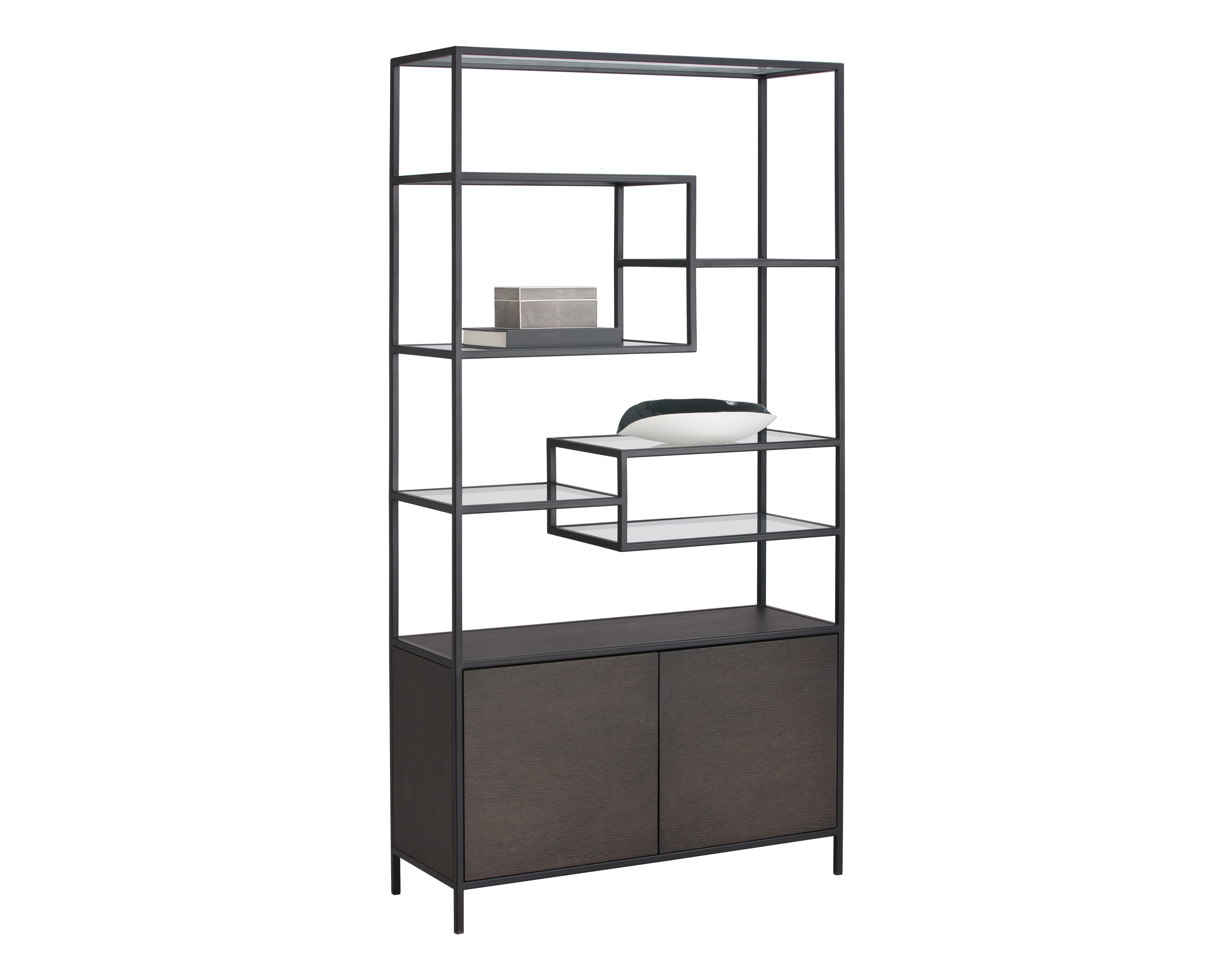 Stamos Bookcase  Black 