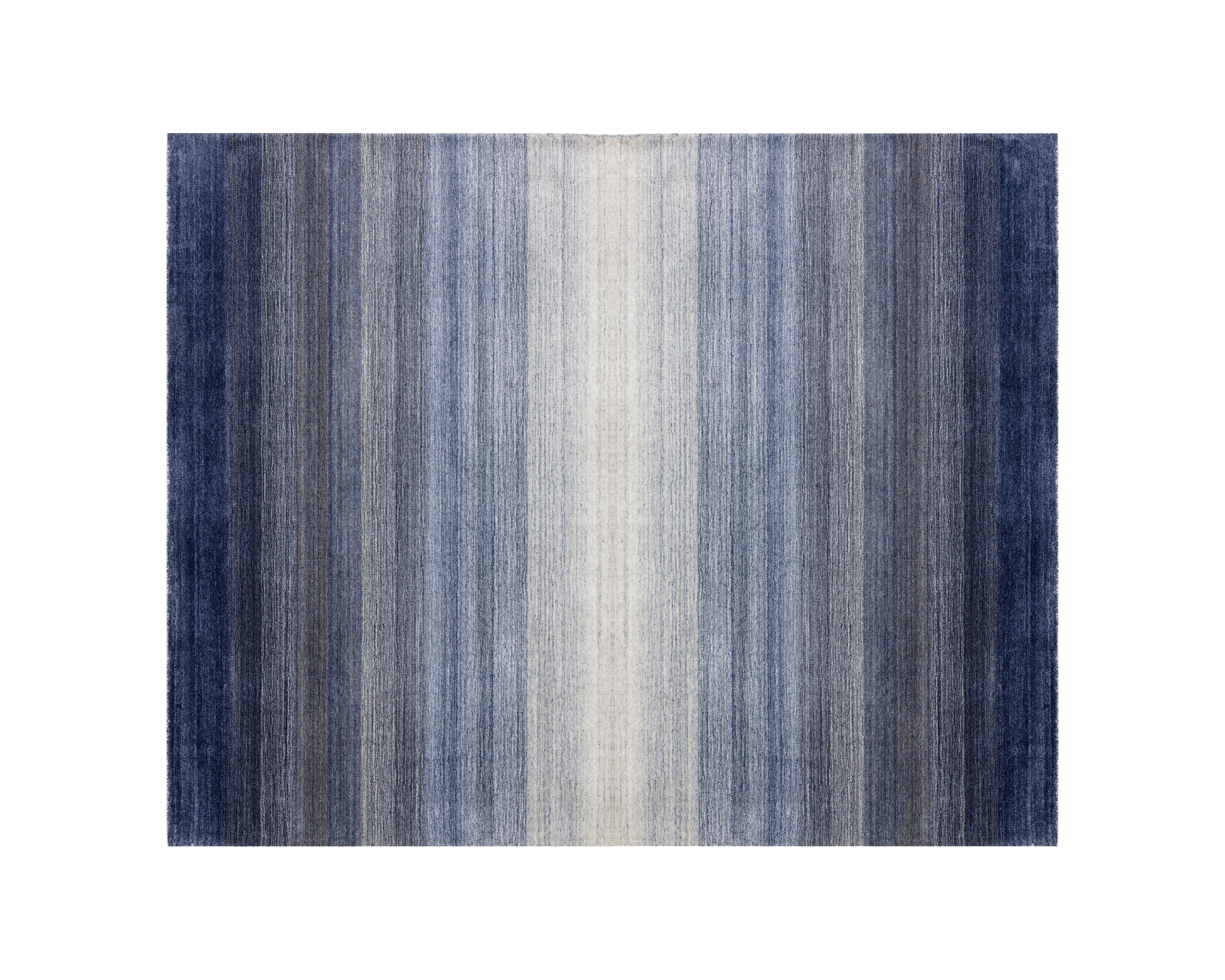 Lagos Handloomed Rug  Blue  8' X 10'