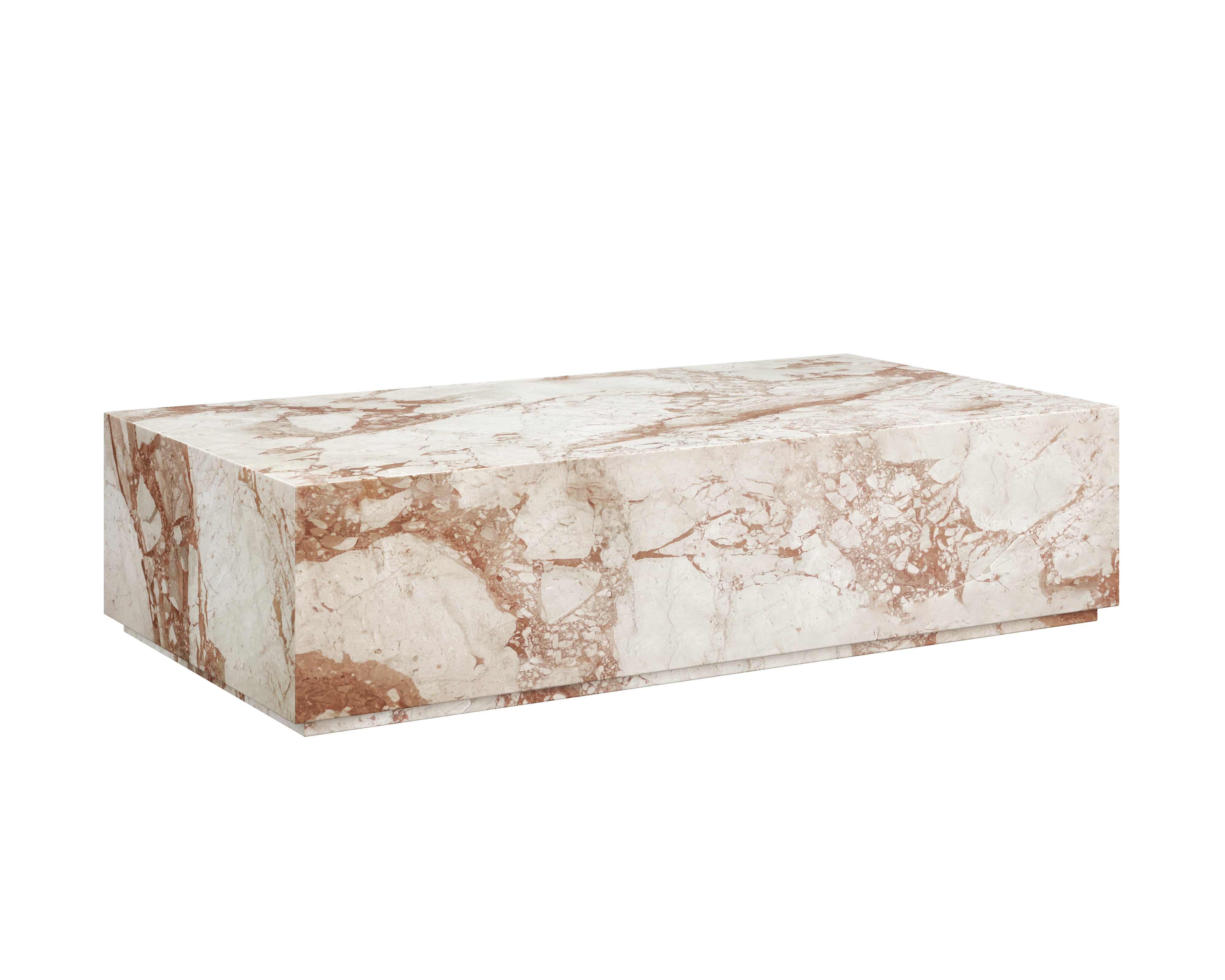 Laros Coffee Table - Crema Breccia Marble