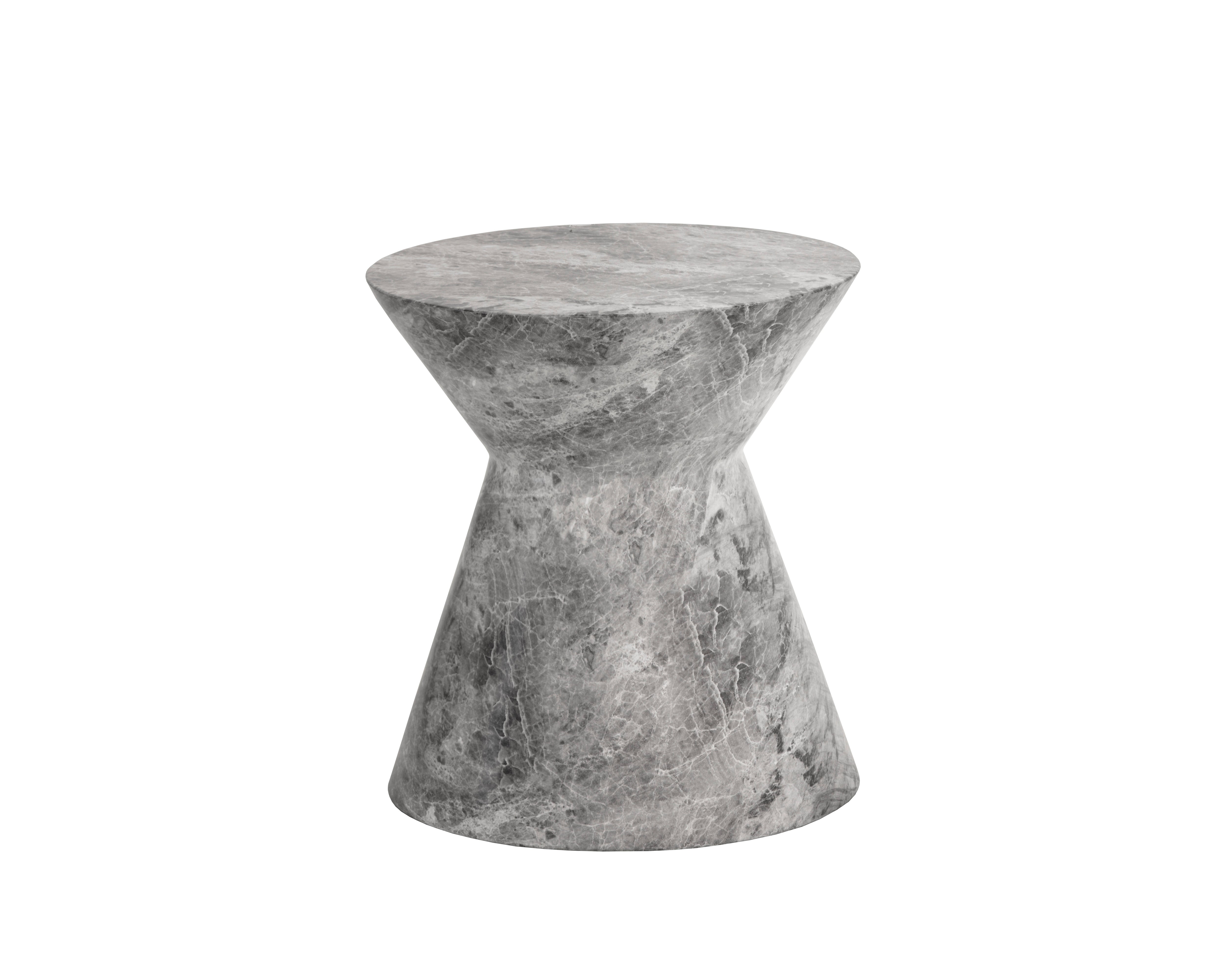 Astley End Table  Marble Look