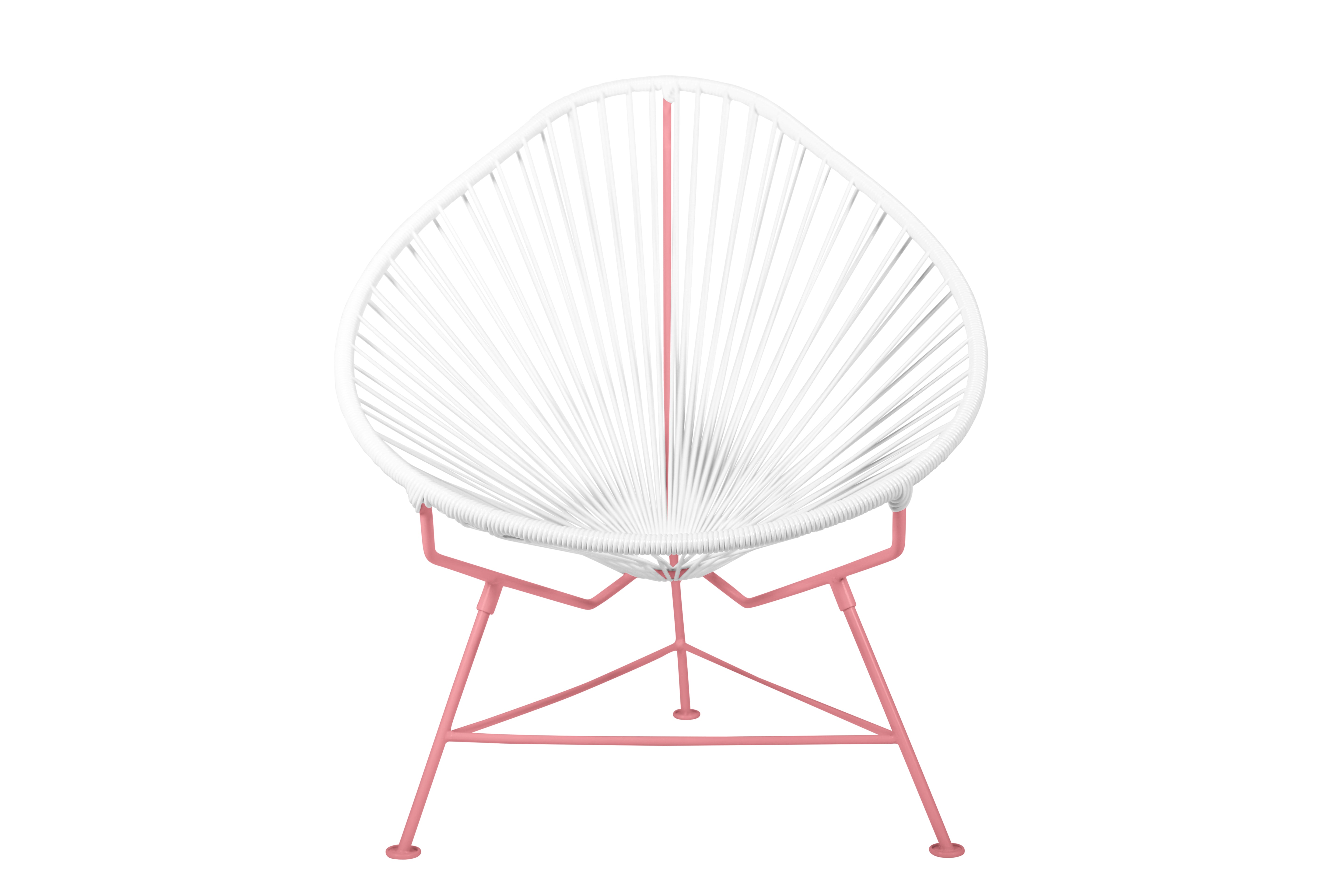 Acapulco Chair Coral Frame - Color White Weave