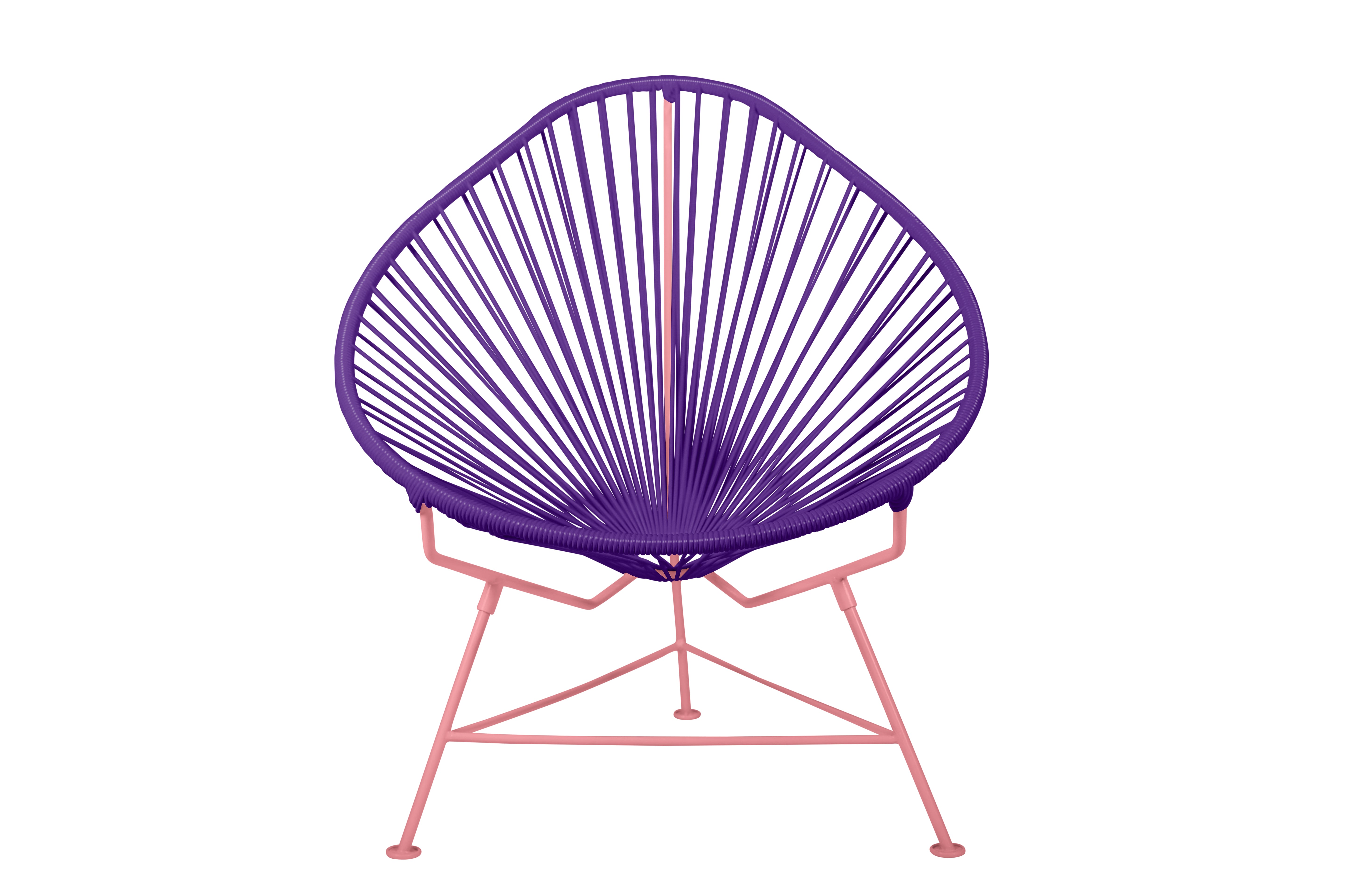 Acapulco Chair Coral Frame - Color Purple Weave