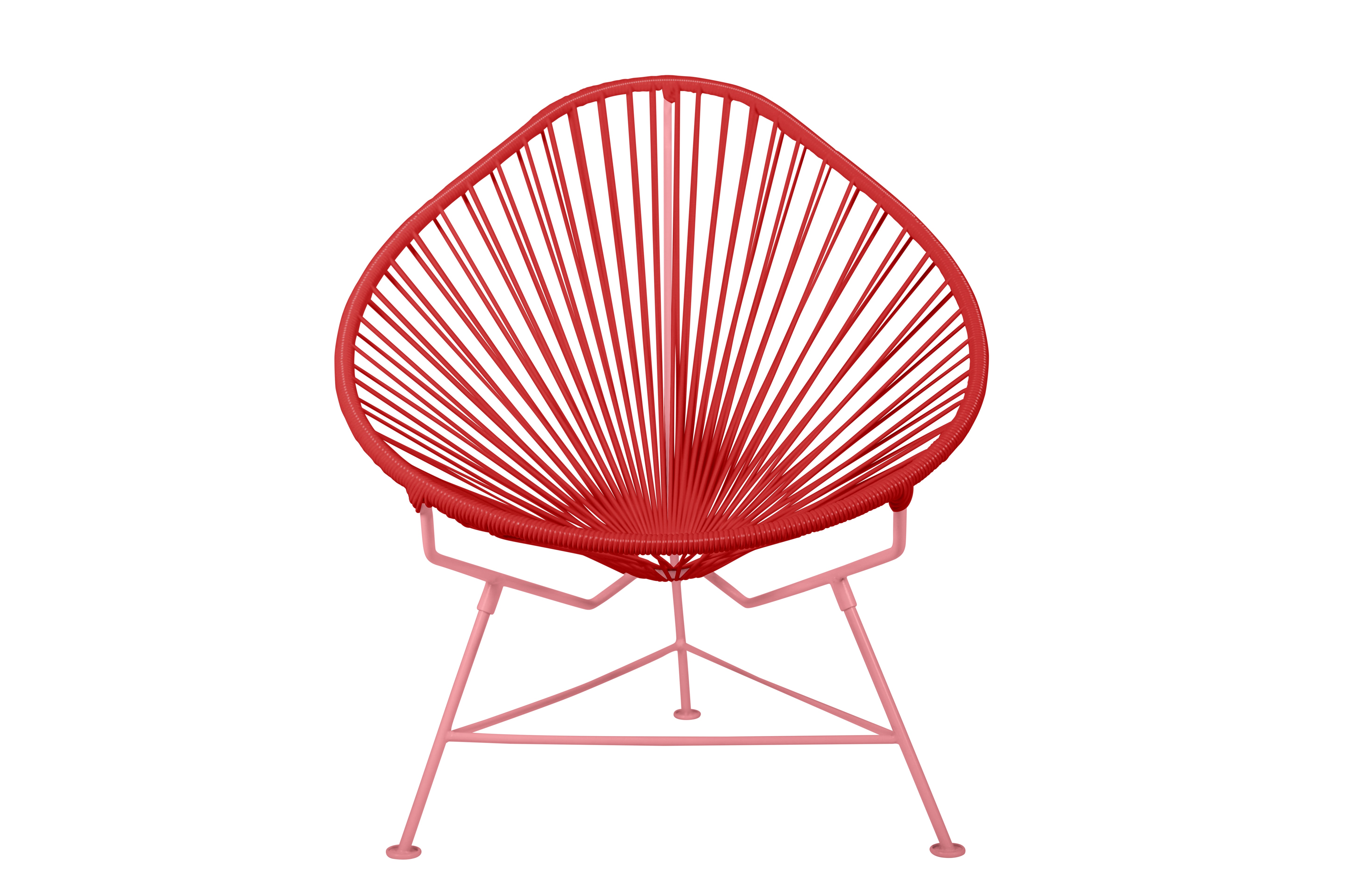 Acapulco Chair Coral Frame - Color Red Weave