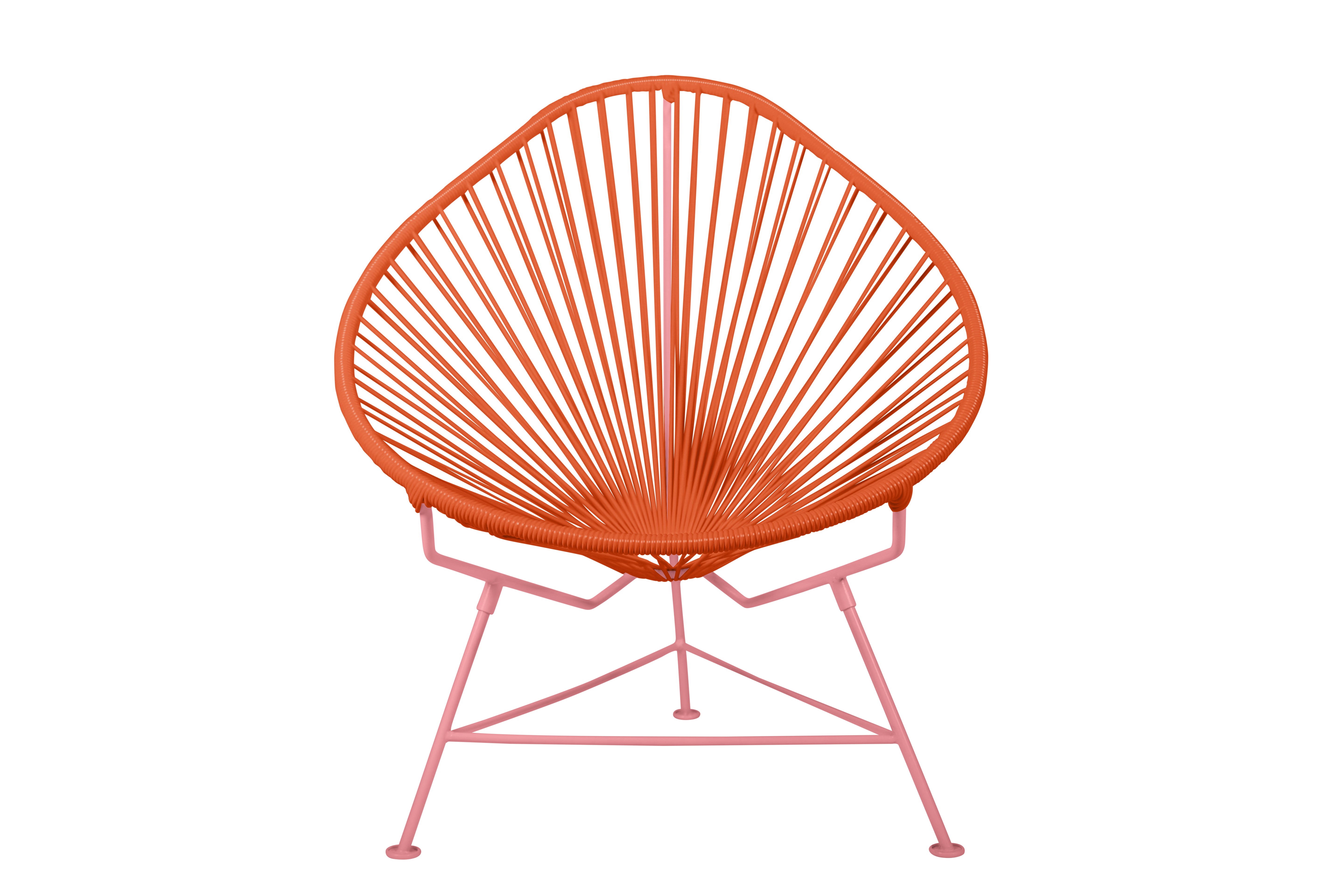 Acapulco Chair Coral Frame - Color Orange Weave