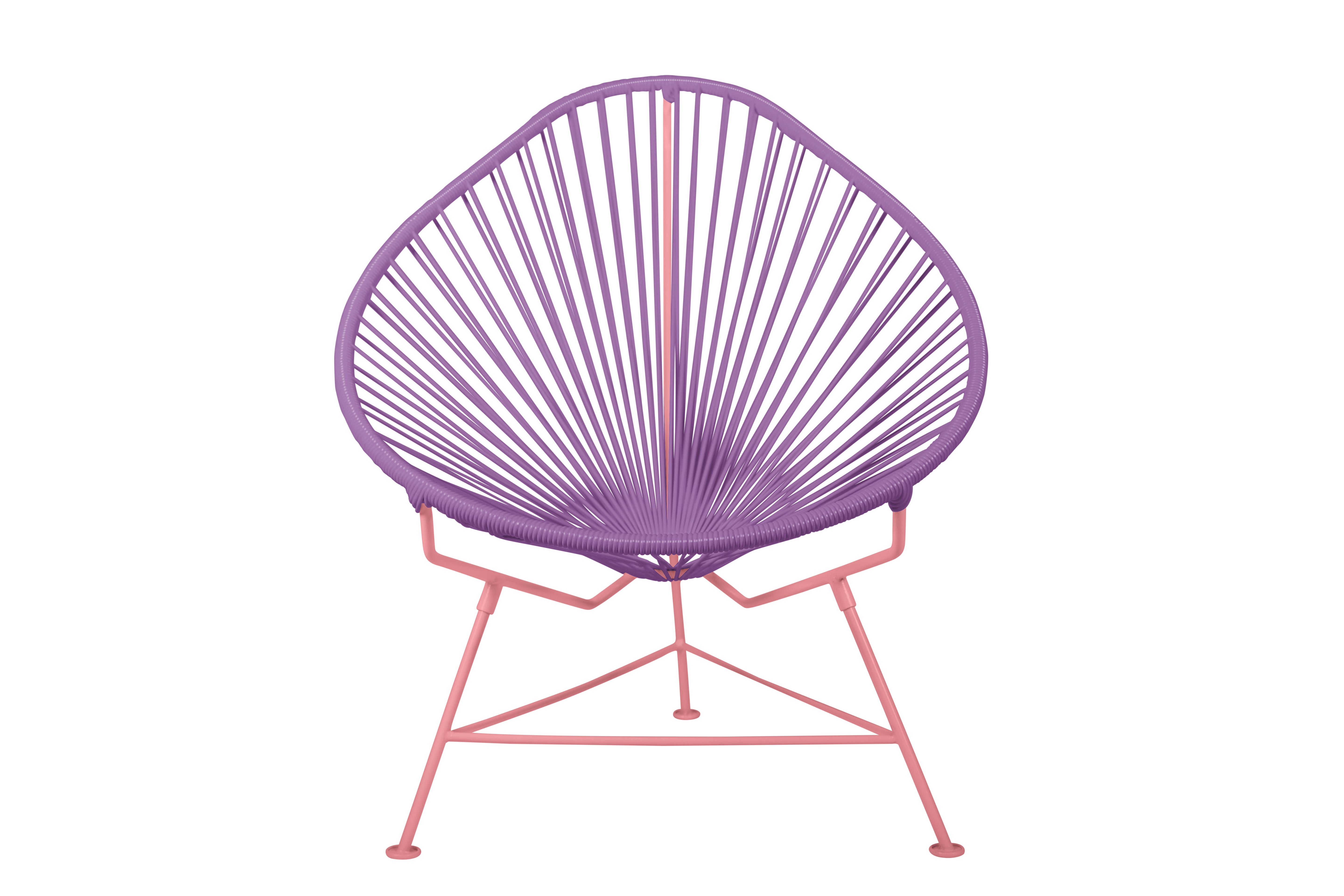 Acapulco Chair Coral Frame - Color Orchid Weave