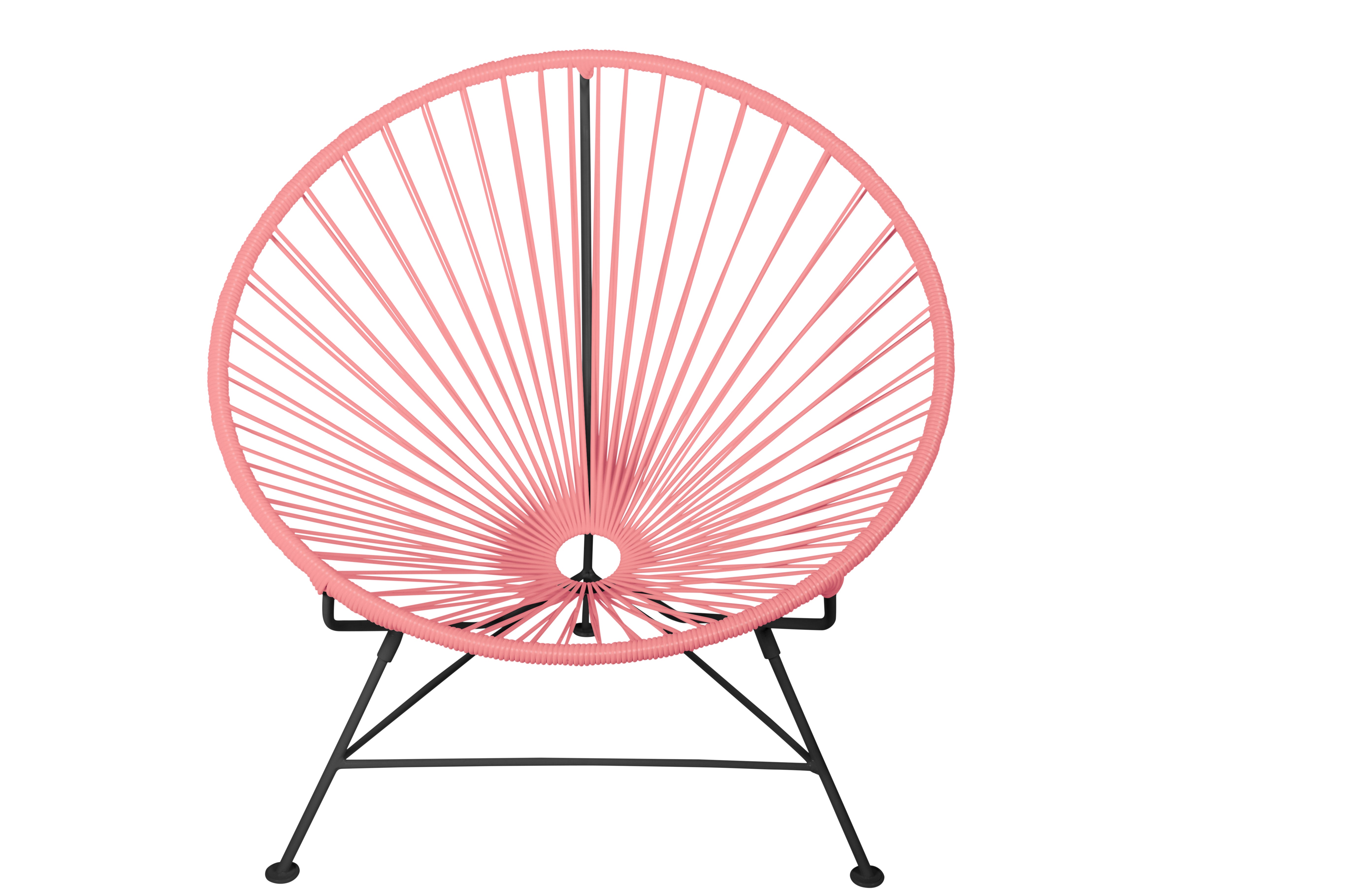 Innit Chair Black Frame - Color Coral Weave