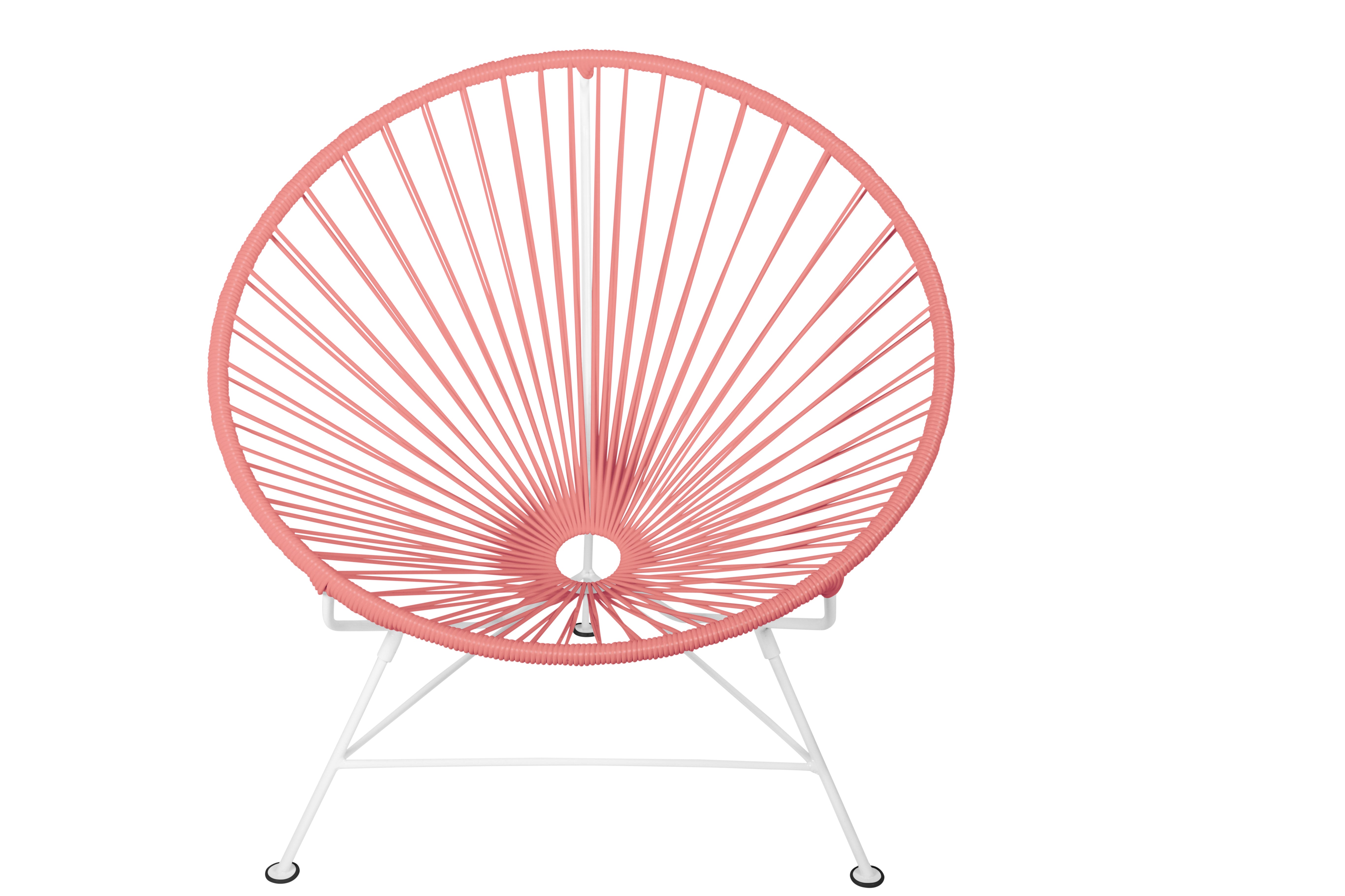 Innit Chair White Frame - Color Coral Weave