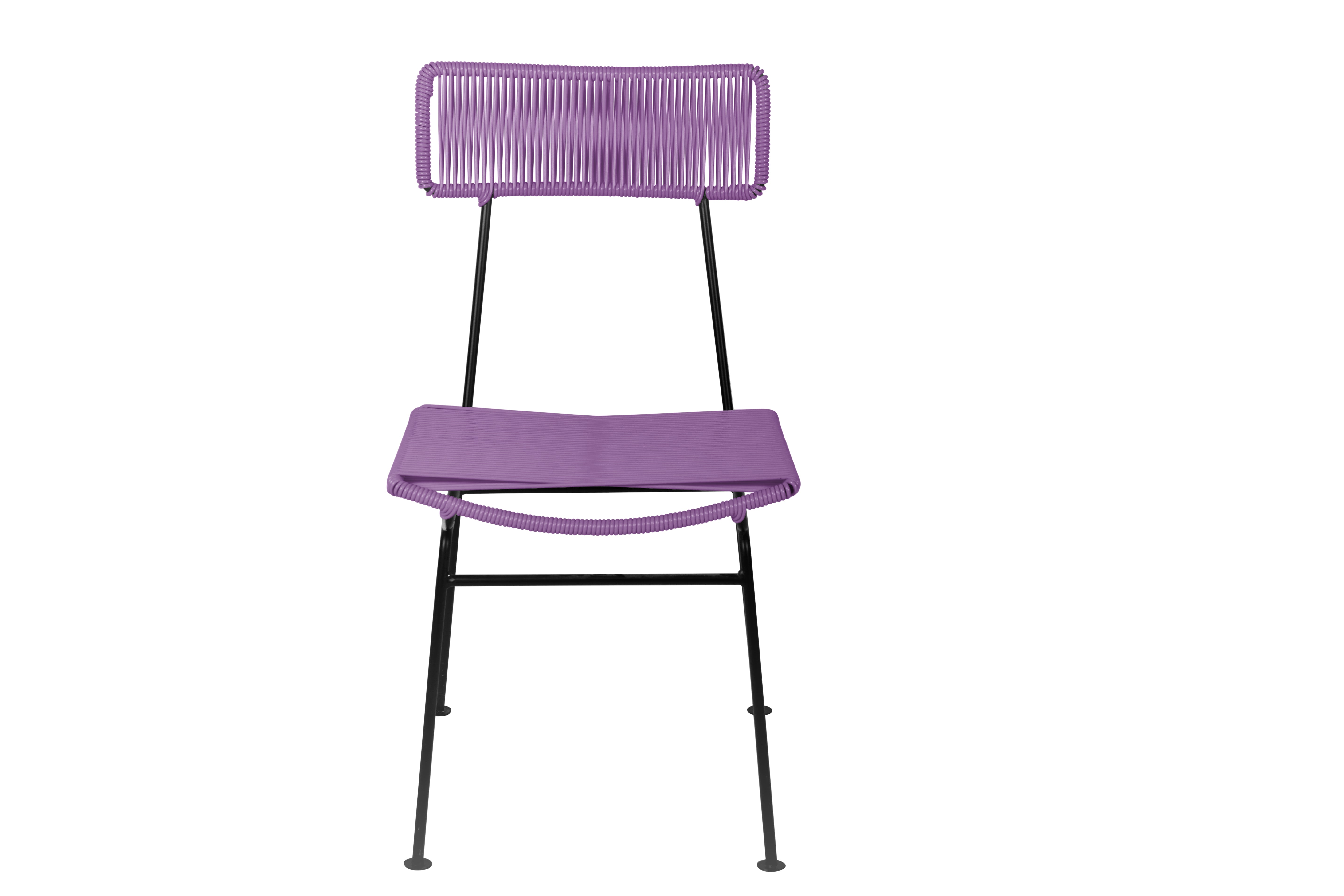 Hapi Chair Black Frame - Color Orchid Weave