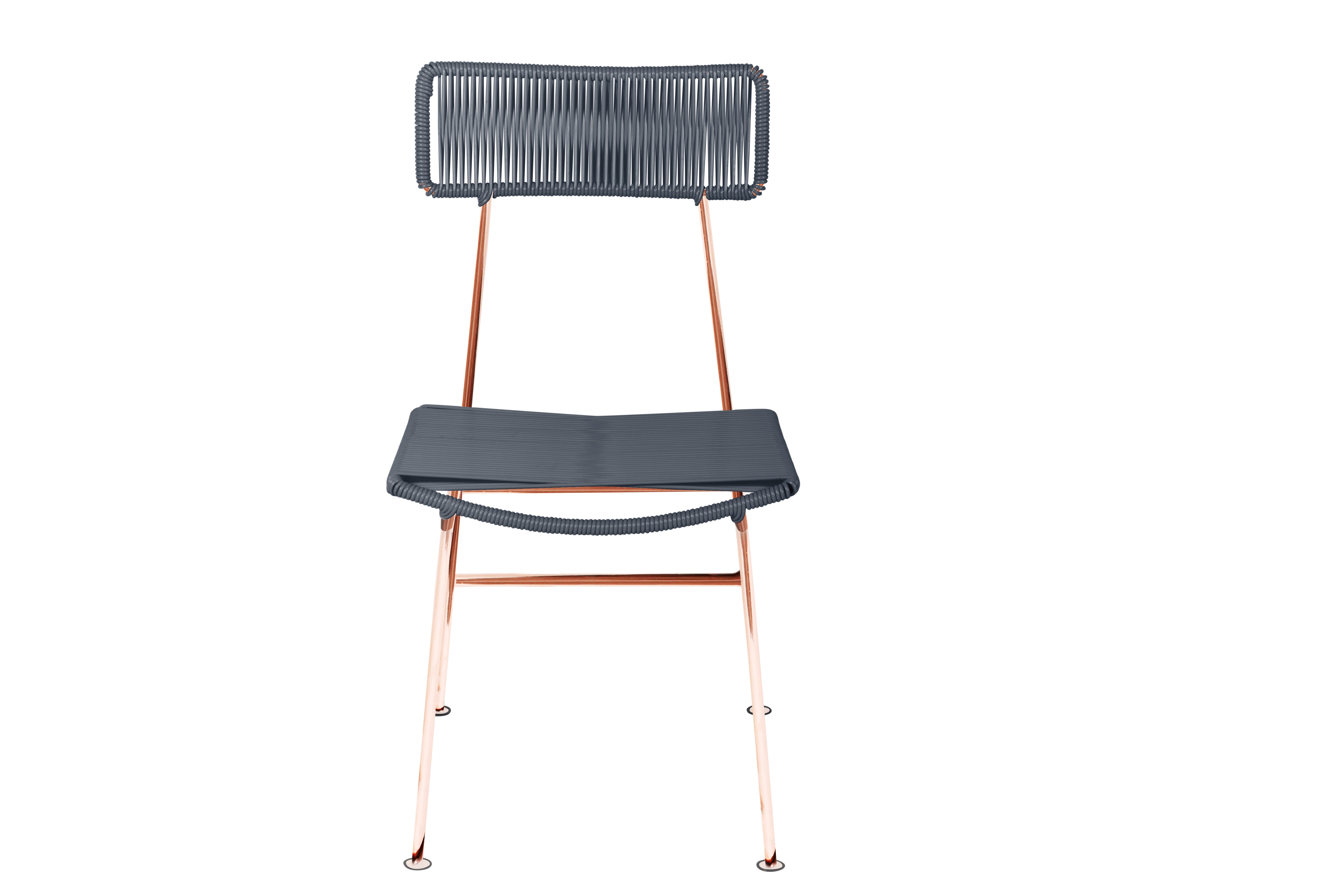 Hapi Chair Copper Frame - Color Grey Weave